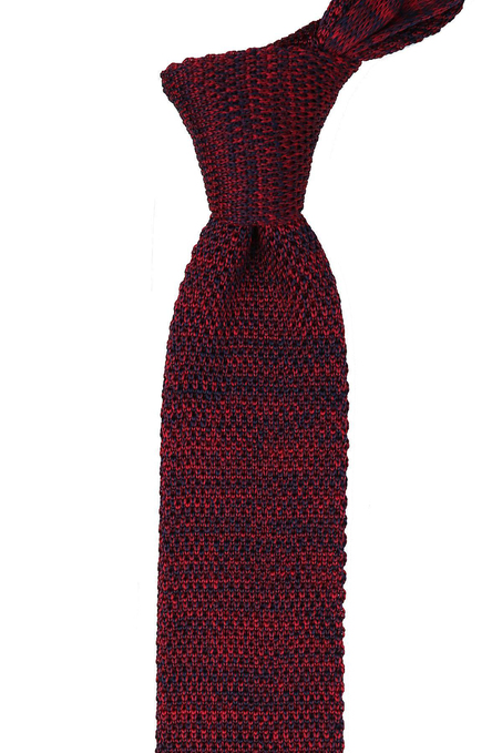Bordo Kırçıllı  Örgü Kravat 8151