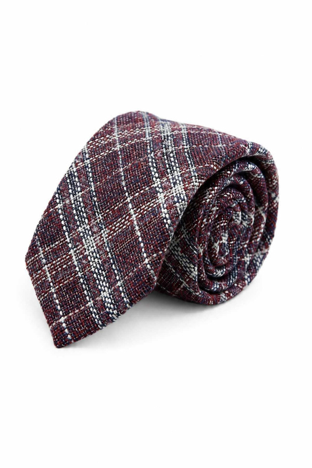 Bordo Klasik Keten Kravat KK13854