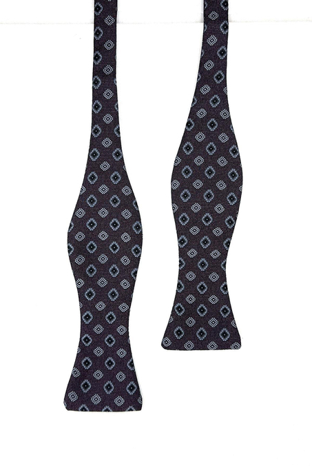 Bordo Motif Desen Açık Papyon AP150