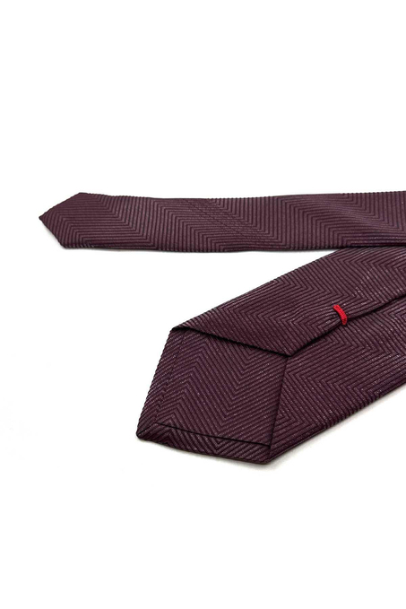 Bordo Simli İpek Kravat İK2402