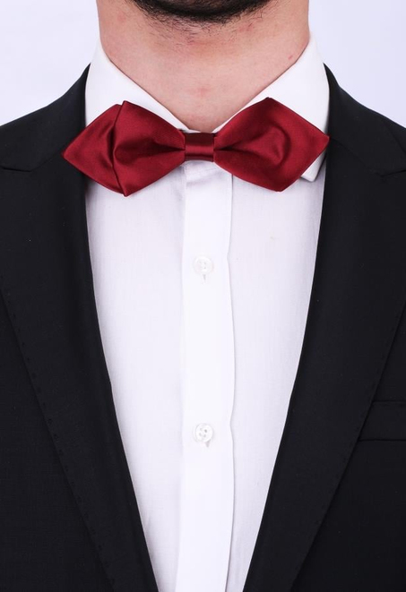 Bordo Üçgen Saten Papyon SP32