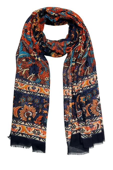 Broome Style Çok Renkli İtalyan Modal Kaşkol MDL07