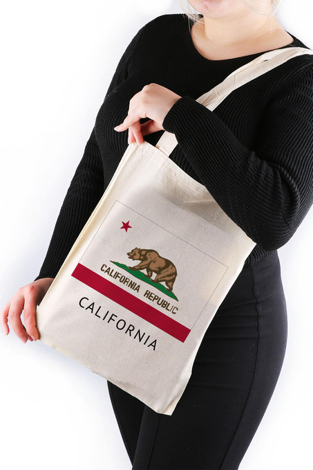 California Republic Bez Çanta 30*40 Tote Bag TOT22