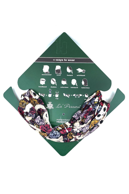 Cat at Flower Çok Renkli Bandana BND61