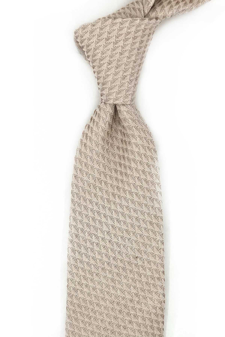 Chera Style Bej İtalyan İpek Kravat İK2081