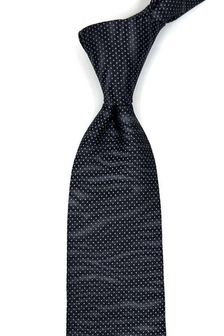 Codivilla Style Füme Nokta Desen İtalyan İpek Kravat İK1750