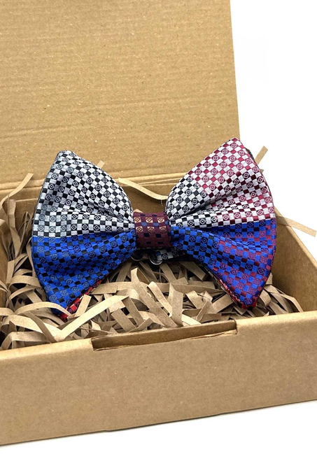 Çok Renkli Kare Desen Patchwork Papyon P1947