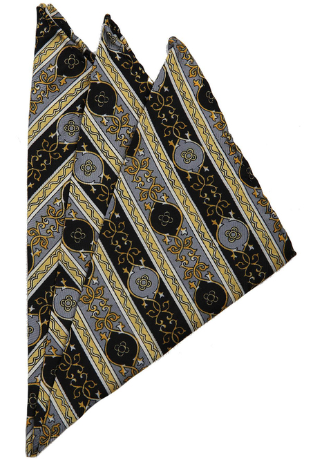 Çok Renkli Motif Baskılı İpek Mendil SPS314