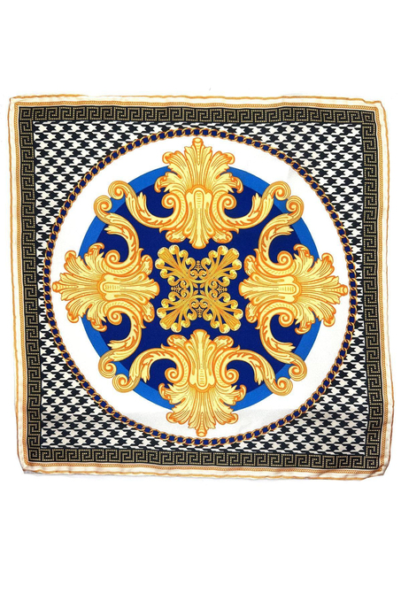 Çok Renkli Motif Desen Erkek Cep Mendili SPS591-69
