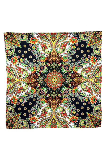 Çok Renkli Motif Desen Erkek Cep Mendili SPS539-19