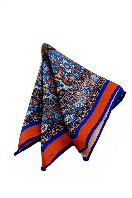 Çok Renkli Motif Desen Erkek Cep Mendili SPS608-88