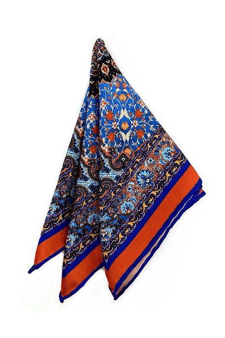 Çok Renkli Motif Desen Erkek Cep Mendili SPS608-88