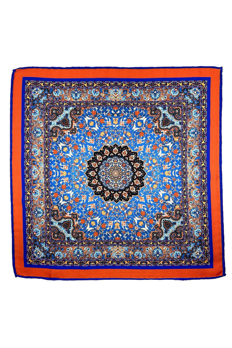 Çok Renkli Motif Desen Erkek Cep Mendili SPS608-88