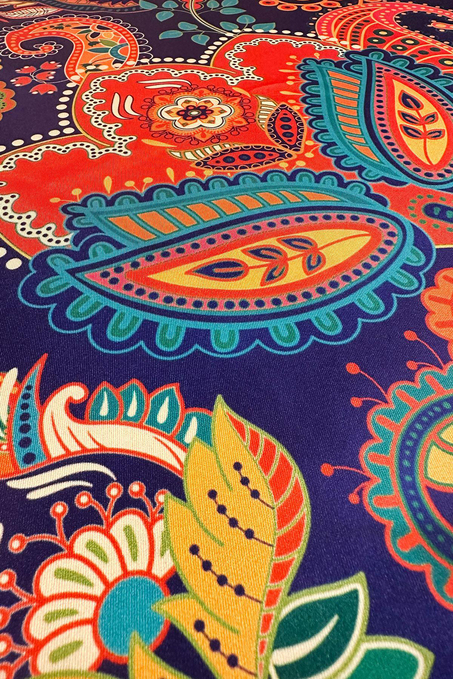 Çok Renkli Motif Desen Fular Bandana 55-55 cm KDNF30