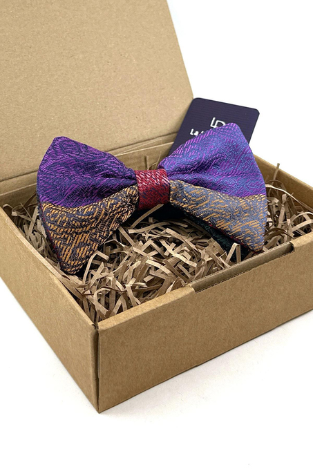 Çok Renkli Motif Desen Papyon P1778