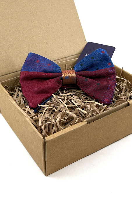 Çok Renkli Puantiye Desen Papyon P1791