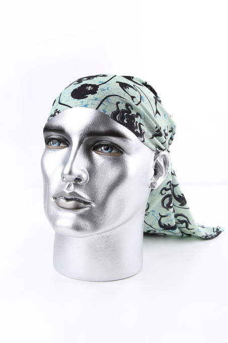 Dolphin & Octopus Yeşil Bandana BND45