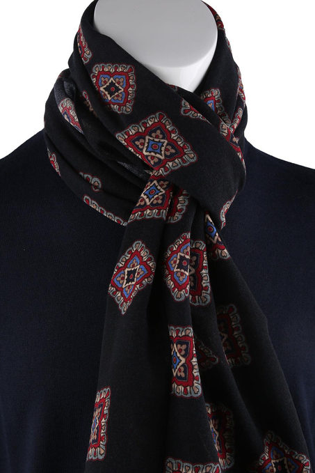 Drayton Style Siyah Wool Kaşkol K474