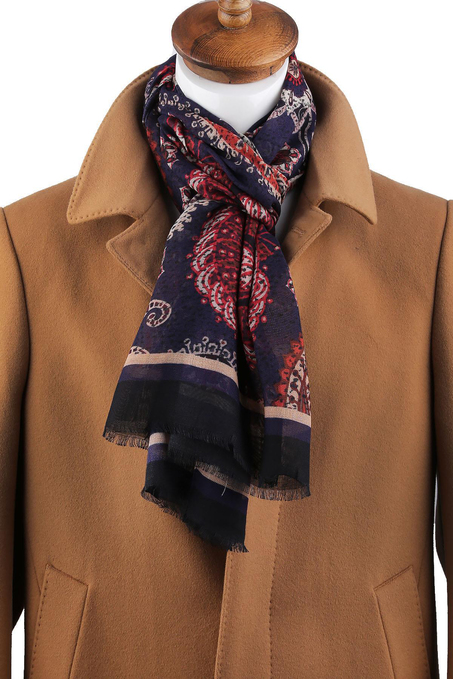 Duane Style Mürdüm İtalyan Modal Kaşkol MDL23