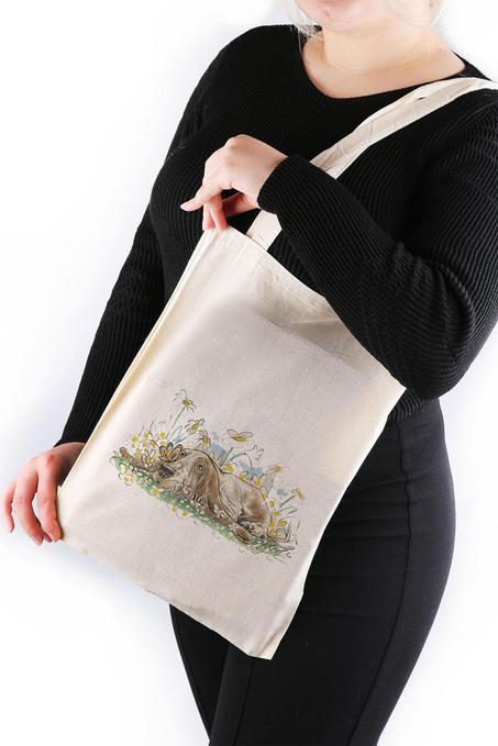 Düşünceli Köpek Bez Çanta 30*40 Tote Bag TOT33