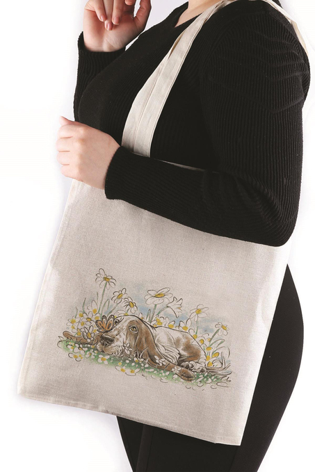 Düşünceli Köpek Bez Çanta 35*40 Tote Bag TOT76