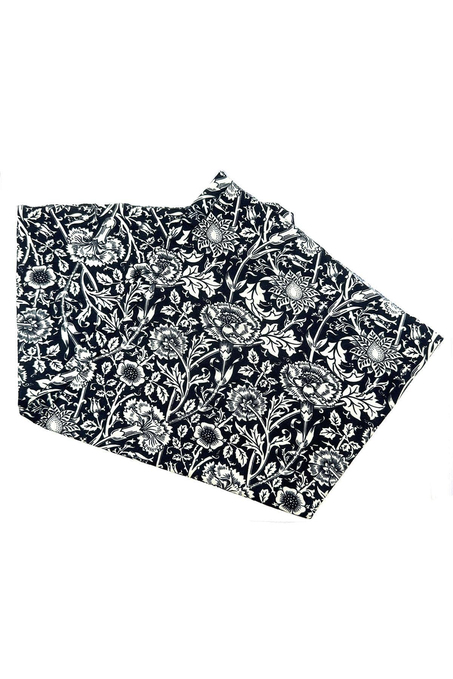 Flower Siyah - Beyaz Bandana BND94