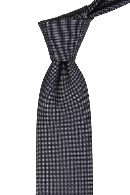 Füme Nokta Desen Mendilli Klasik Kravat KK4154