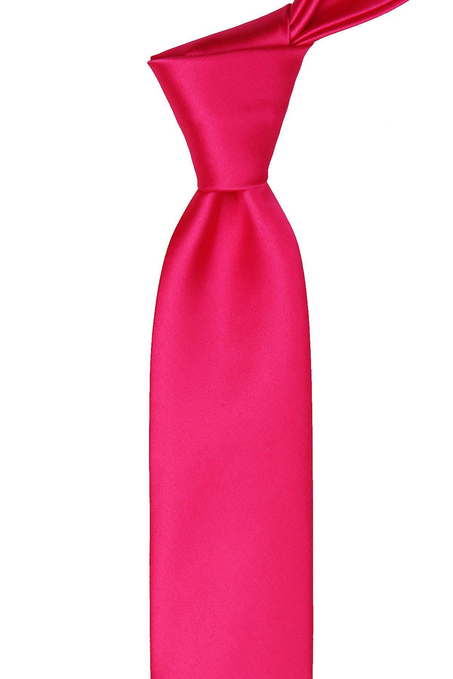 Fuşya Saten Slim Kravat SK5305