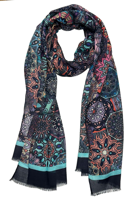 Greene Style Çok Renkli İtalyan Modal Kaşkol MDL05