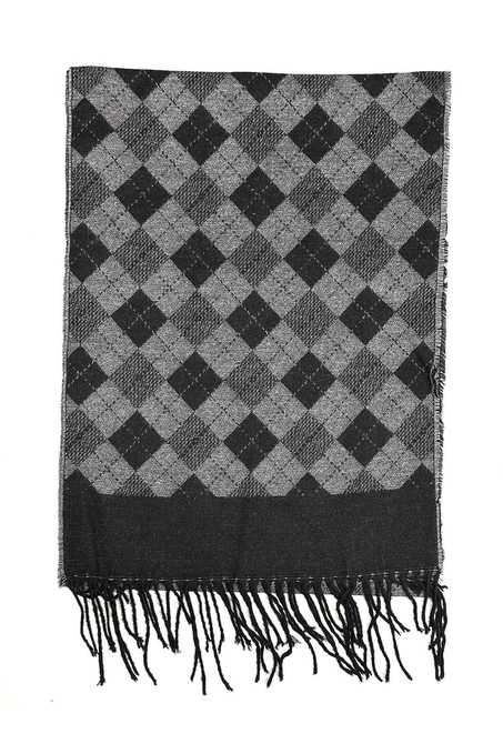 Gri Ekose Desen Erkek Kaşkol K485