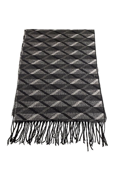 Gri Motif Desen Erkek Kaşkol K311