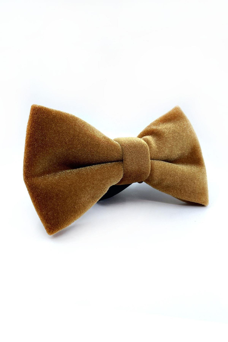 Hardal Kadife Düz Papyon P1705