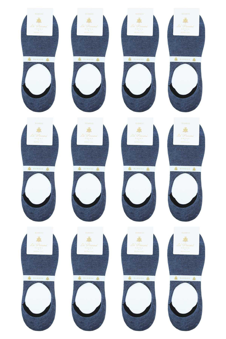 İndigo Ultra Lüks 12li Görünmez Bambu Erkek Çorap CRP367