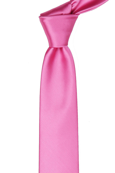 İran Pembesi Düz Slim Kravat SK4516