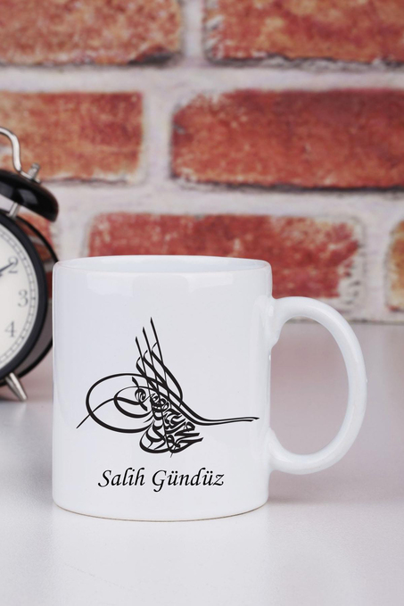 İsme Özel Osmanlı Tuğrası Kupa Bardak