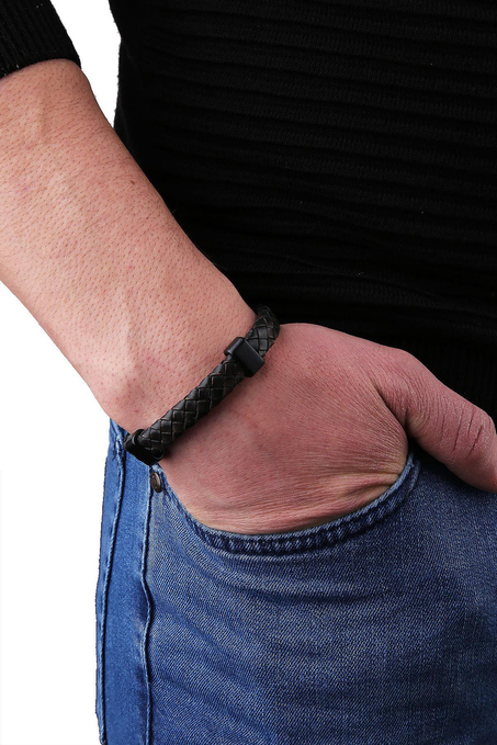 Kahverengi Deri Erkek Bileklik BLK1660