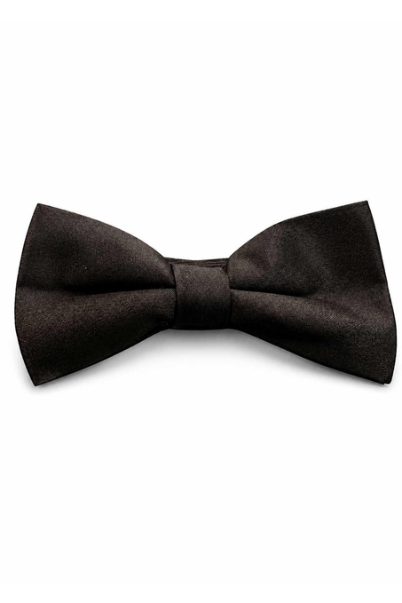 Kahverengi Düz İpek Papyon SB237