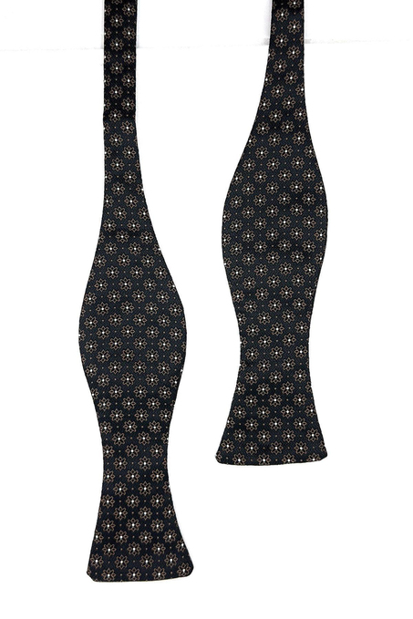 Kahverengi Motif Desen Açık Papyon AP159