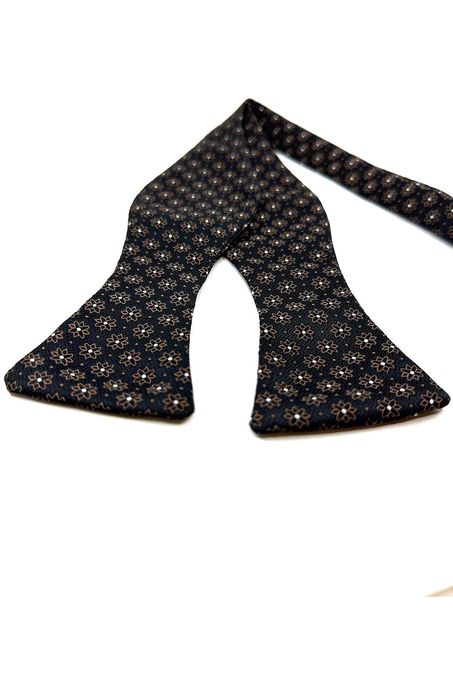 Kahverengi Motif Desen Açık Papyon AP159