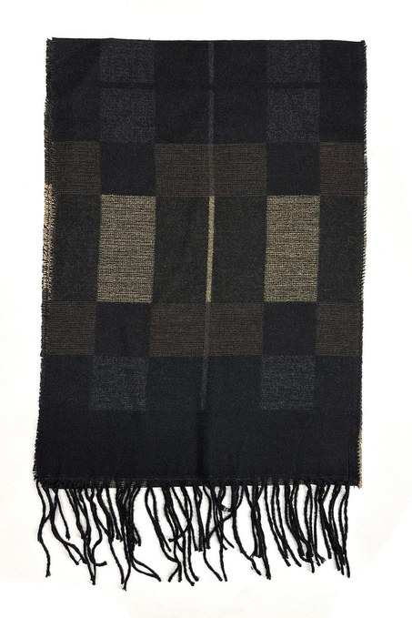 Kahverengi Motif Desen Erkek Kaşkol K501