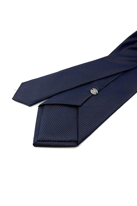 Kahverengi Nokta Desen Mendilli Klasik Kravat KK12683