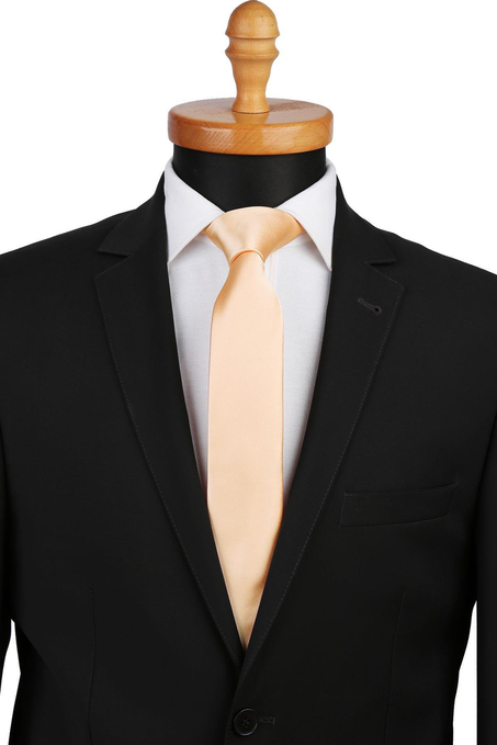 Kavun İçi Düz Slim Saten Kravat SK4515