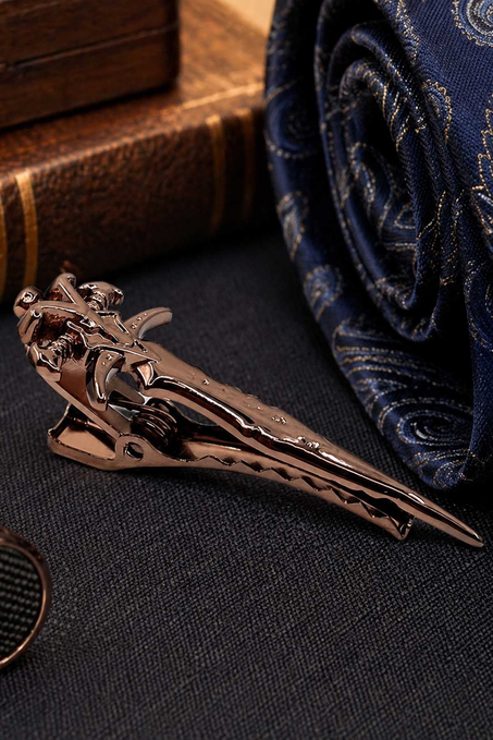 Kılıç Motif Bronz Renk Kravat İğnesi KIY713