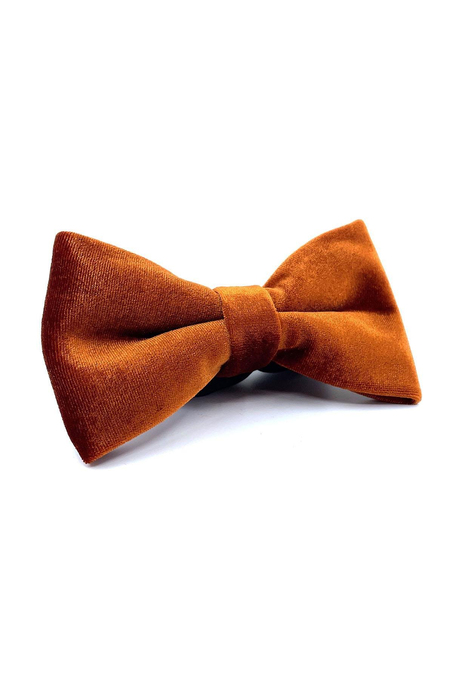 Kiremit Kadife Düz Papyon P1706