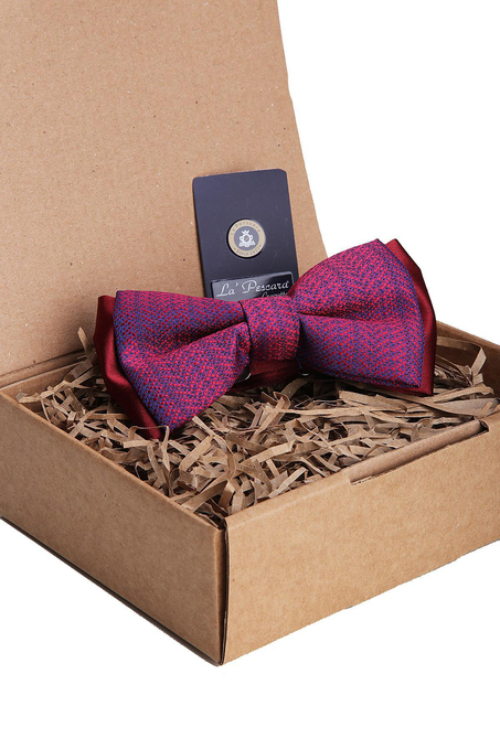 Kırmızı Motif Desen Papyon P1064