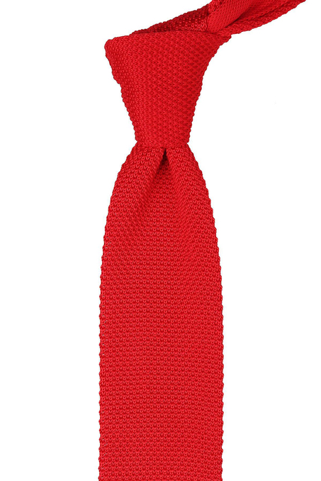 Kırmızı Örgü Kravat 8007