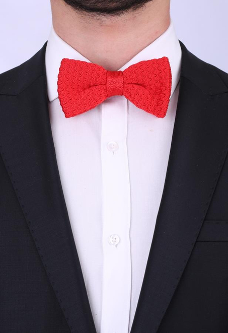 Kırmızı Örgü Papyon ÖR79