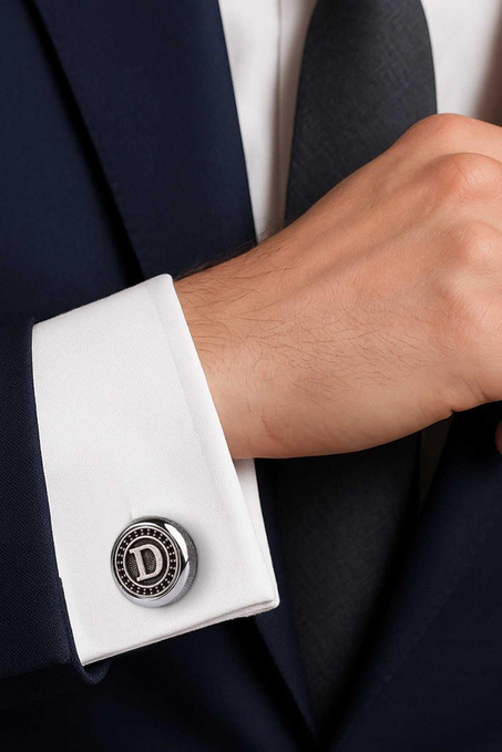 Kişiye Özel Harfli Kol Düğmesi KDG632