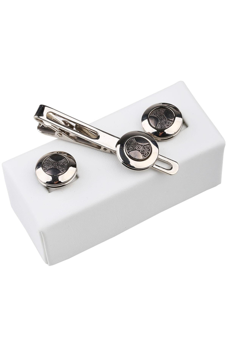 Kol Düğmesi ve Kravat İğnesi Set KD794