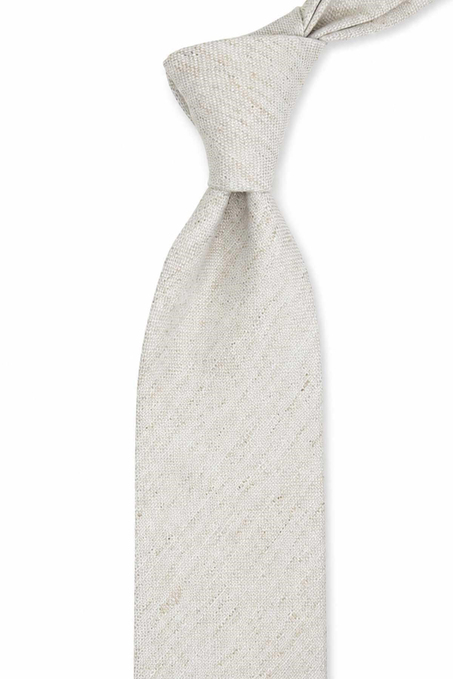 Krem Klasik Keten Kravat KK13848